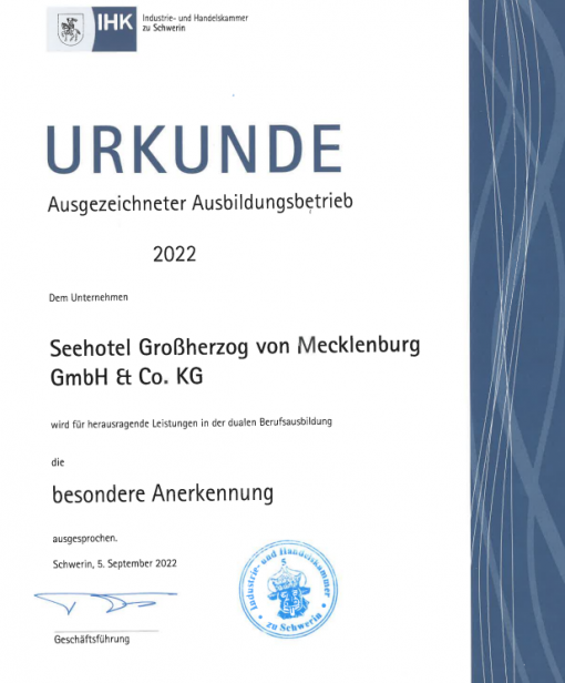 Ausgezeichneter Ausbildungsbetrieb 2022